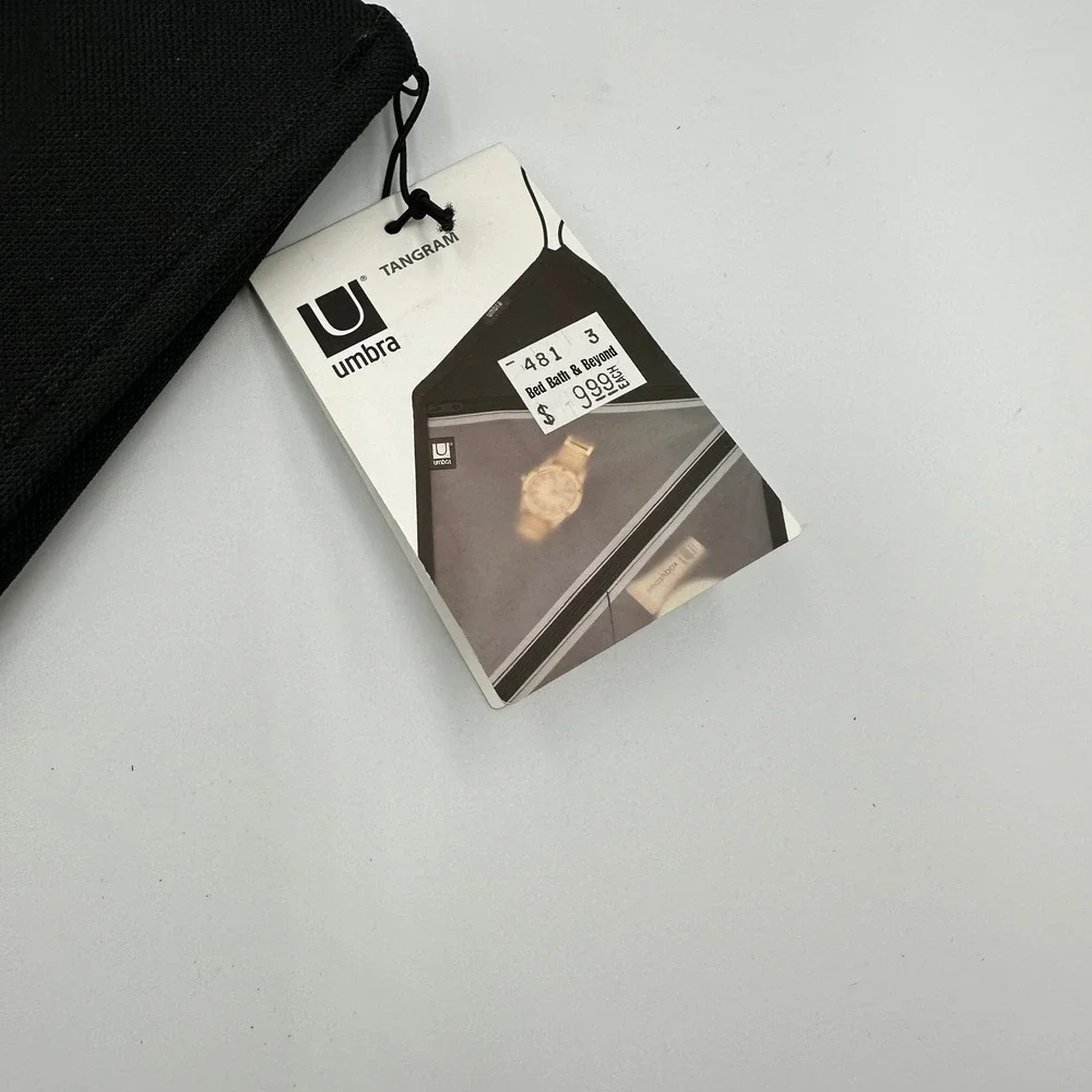 Umbra Tangram Organizer Black Hanging Travel Jewelry Makeup Laura Carwardine